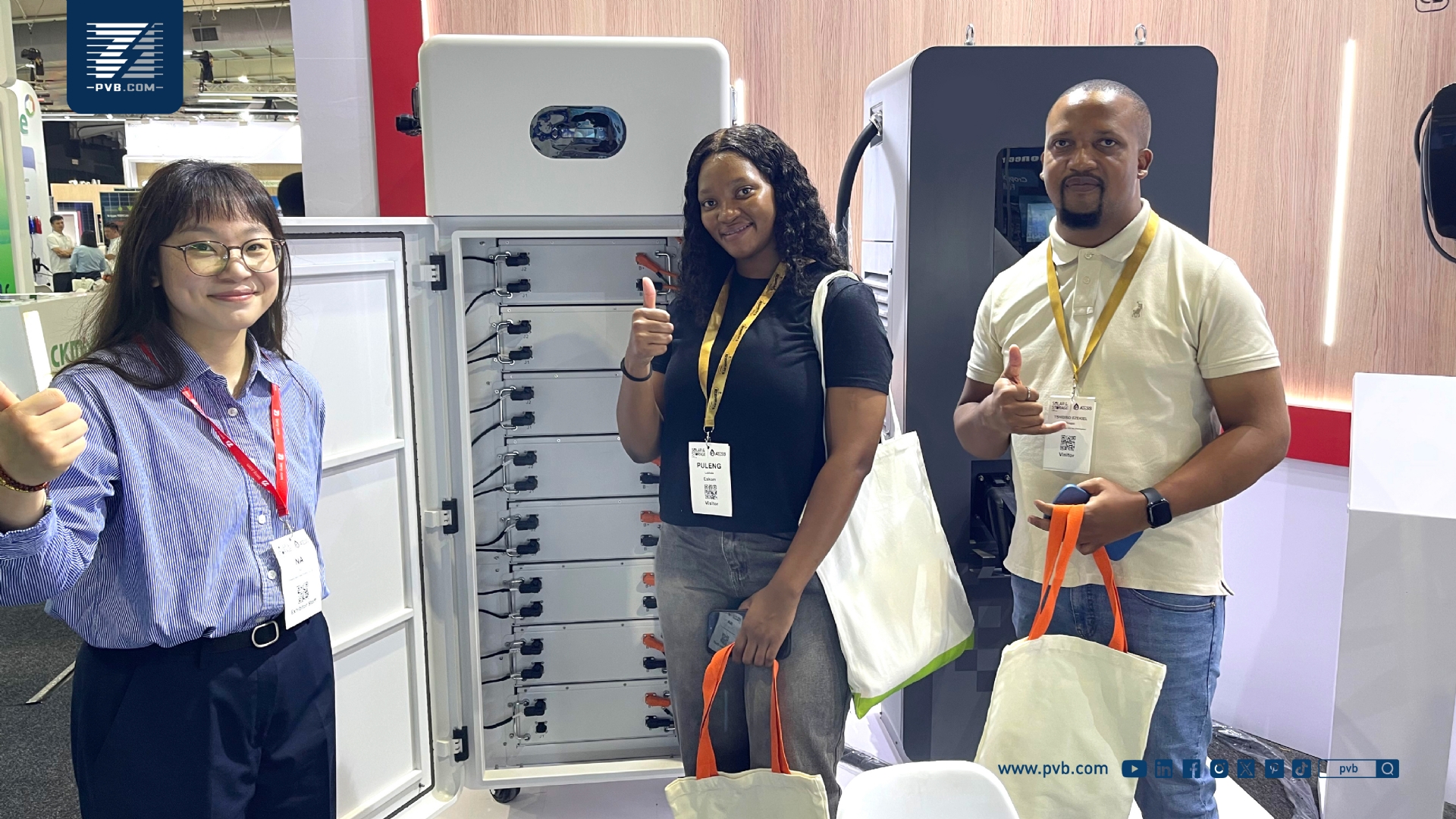 PVB presenteert geavanceerde energieopslagoplossingen op Solar & Storage Live Africa 2026.